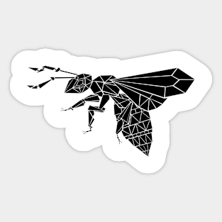 Polygonal flying bee Sticker